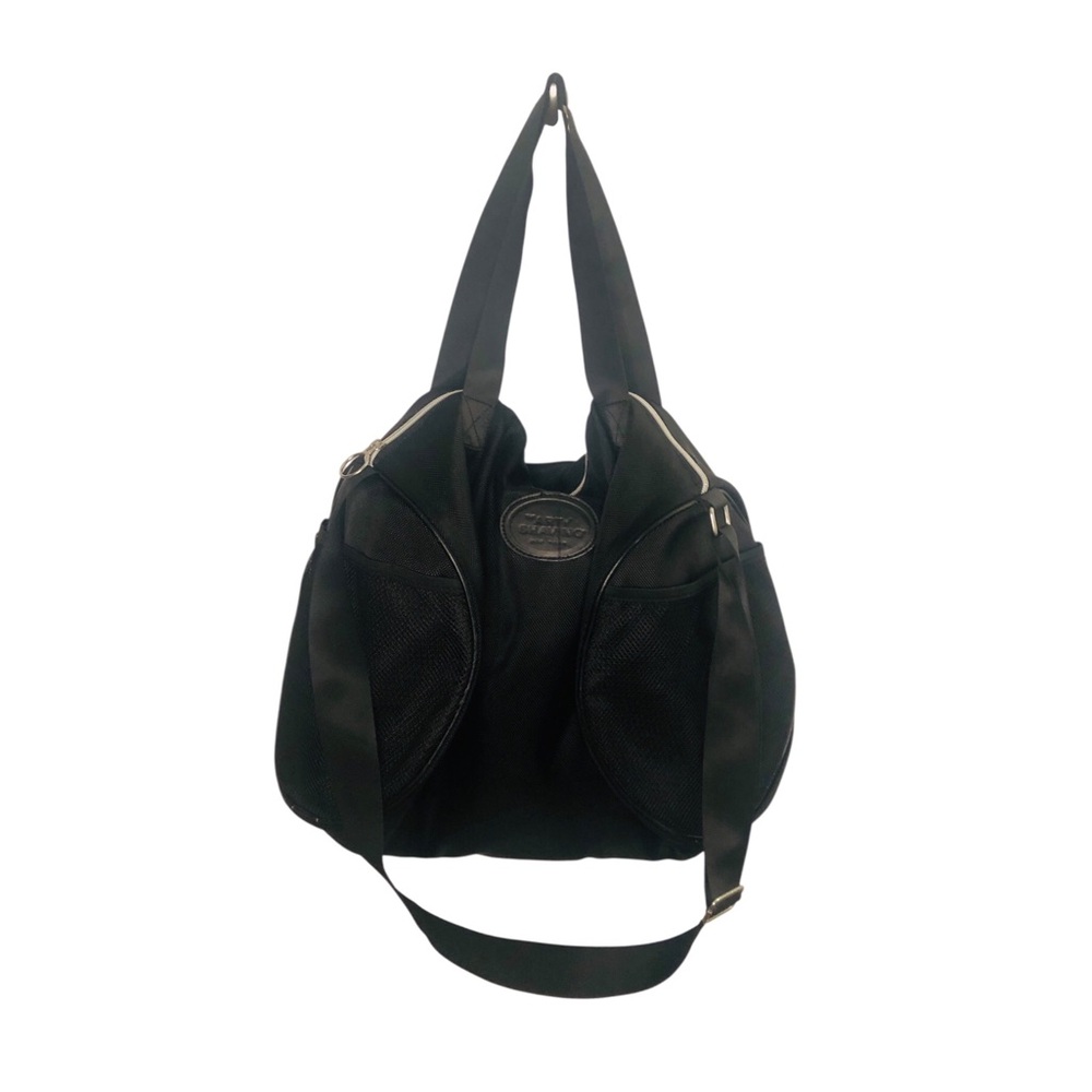 Art of Shaving Black Nylon Shoulder Tote with Mesh Side Pockets